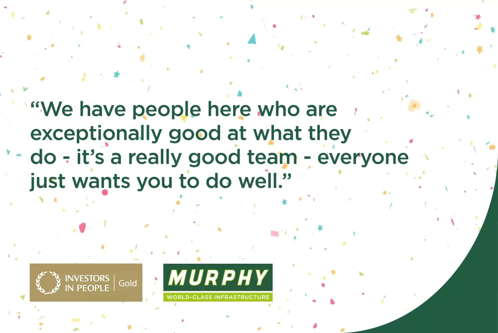 Murphy IIP award testimonial graphic