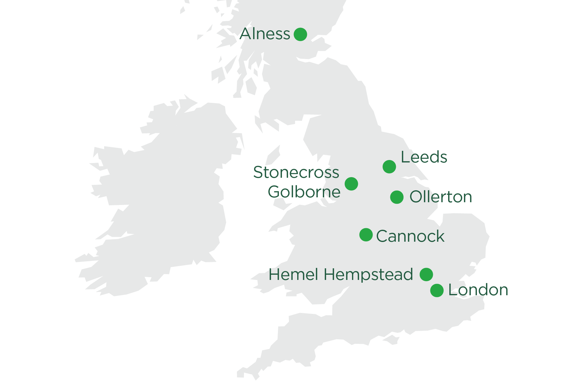 Murphy UK office map