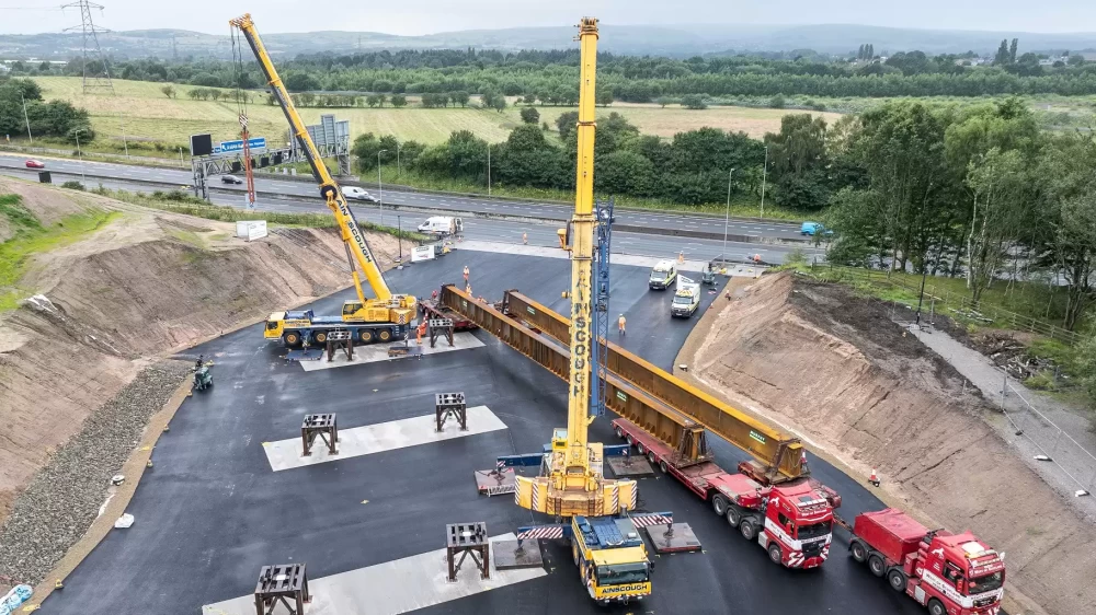 Murphy complete largest ever Steel Bridge fabrication project as M62 works continue